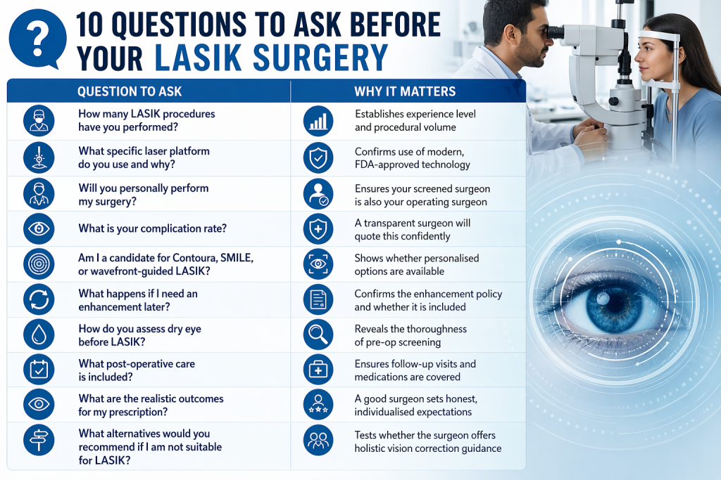 10 Questions to Ask Your LASIK Surgeon Before Booking Surgery in Bangalore
