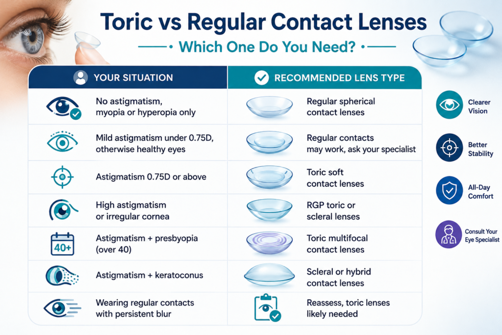 Toric or Regular Contact Lenses